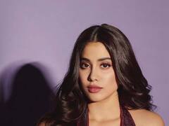 PHOTO : बॉलिवूड अभिनेत्री जान्हवी कपूरचा हॉट अवतार; वाईन कलरच्या ड्रेसमध्ये दिसतेय खास!