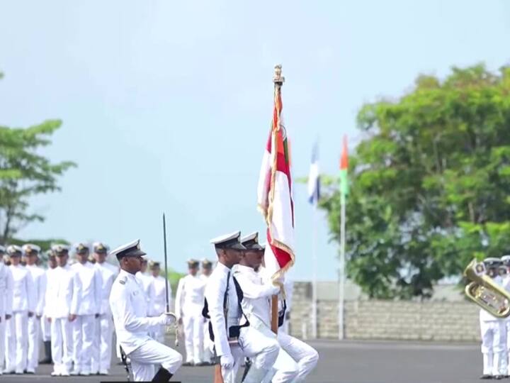 POP marked the completion of the 89th Indian Naval Academy Course (B Tech) and (MSc) Courses cadets into the Indian Navy in Kerala.  (Image Source: ANI)