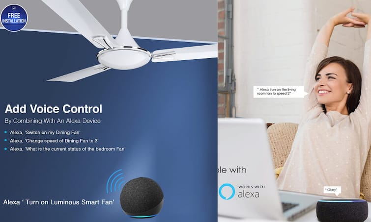 Remote Control Ceiling Fan Ceiling Fan With Alexa Best Design Ceiling Fan नॉर्मल Ceiling Fan का फैशन  गया, अब खरीदें आवाज से चलने वाले स्मार्ट फैन