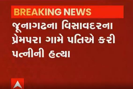 જૂનાગઢઃ વિસાવદરના પ્રેમપરા ગામે પતિએ પત્નીની હત્યા કરી, જુઓ વીડિયો