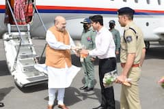 અમિત શાહનું ગુજરાતમાં આગમન