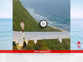 WATCH VIDEO | Man Walking On Aircraft Wing On Bali Seaside Cliff Will Take Your Breath Away