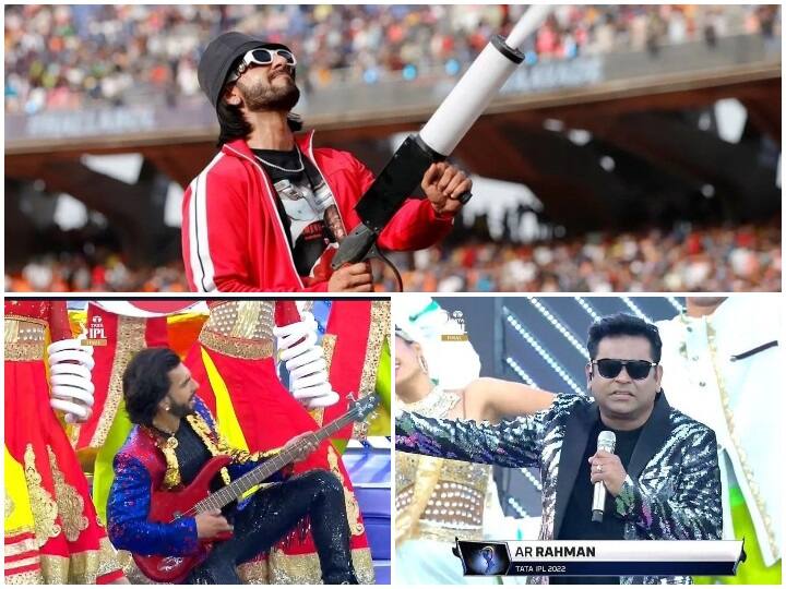 IPL 2022, Closing Ceremony Pics: अहमदाबाद के नरेंद्र मोदी स्टेडियम (Narendra Modi Stadium) में आज IPL 2022 का फाइनल (IPL 2022 Final) मैच खेला जाएगा. यह मुकाबला गुजरात टाइटंस (Gujarat Titans) और राजस्थान रॉयल्स (Rajasthan Royals) के बीच रात 8 बजे शुरू होगा. दोनों ही टीमों के लिए यह मैच काफी अहम है. गुजरात जहां अपने पहले सीजन में ही खिताब जीतना चाहेगी तो वहीं राजस्थान 14 साल बाद चैंपियन बनना चाहेगी. फाइनल मुकाबले पहले क्लोजिंग सेरेमनी आयोजित की गई.