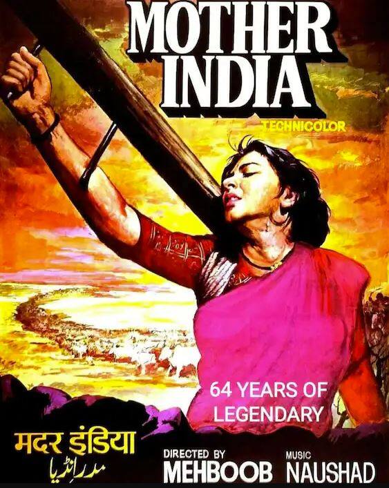 ਸਭ ਤੋਂ ਪਹਿਲਾਂ ਇਸ ਲਿਸਟ ਵਿੱਚ ਨਾਮ ਆਉਂਦਾ ਹੈ ਮਰਹੂਮ ਅਦਾਕਾਰਾ ਨੂਤਨ ਅਤੇ ਅਦਾਕਾਰ ਸੁਨੀਲ ਦੱਤ ਦੀ 1957 ਵਿੱਚ ਰਿਲੀਜ਼ ਹੋਈ ਫਿਲਮ ਮਦਰ ਇੰਡੀਆ ਦਾ। ਇਹ ਸੁਪਰਹਿੱਟ ਫਿਲਮ 1958 ਵਿੱਚ ਇਸ ਅਕੈਡਮੀ ਐਵਾਰਡ ਲਈ ਨਾਮਜ਼ਦ ਹੋਈ ਸੀ।