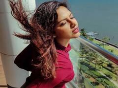 Actress amalapaul : வான்வெளிக்கு முத்தமிட்ட வான் தேவதை... அமலாபால் லேட்டஸ்ட் க்ளிக்ஸ்!