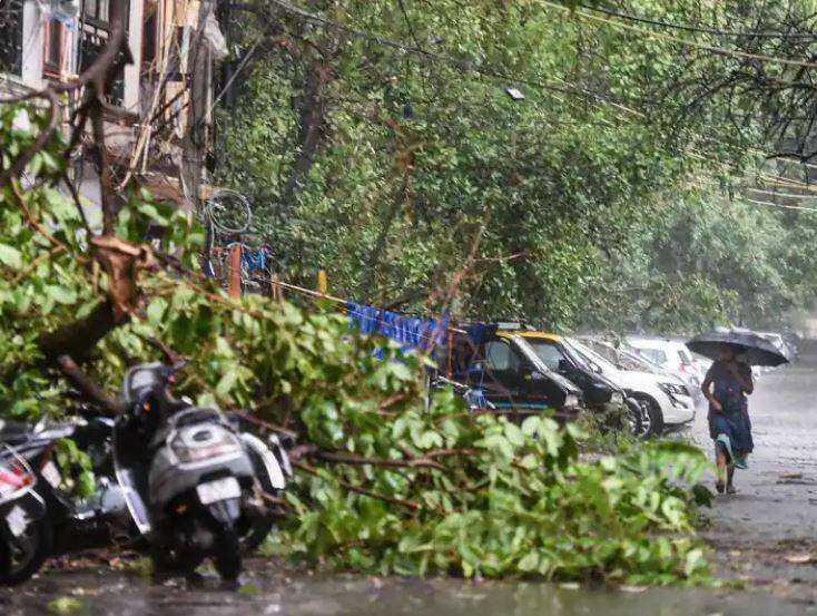 Heavy rain  in delhi  thunderstorm  in parts of noida gurgaon  Heavy Rain in Delhi: દિલ્હી-NCR માં ભારે વરસાદ,  100 કિમી પ્રતિ કલાકની ઝડપે પવન ફૂંકાયો 