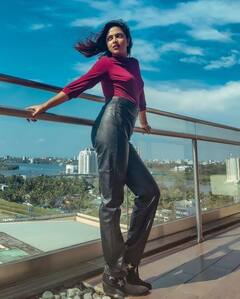 Actress amalapaul : வான்வெளிக்கு முத்தமிட்ட வான் தேவதை... அமலாபால் லேட்டஸ்ட் க்ளிக்ஸ்!