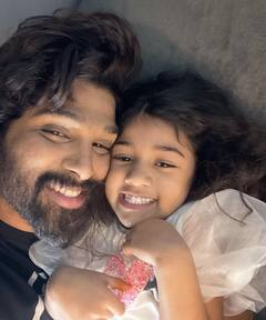 Actor Allu arjun : ஸ்டைலிஷ் ஸ்டார் அல்லு அர்ஜூன் க்யூட் ஃபேமிலி க்ளிக்ஸ்!