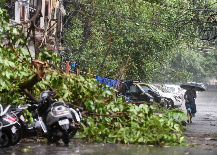 On Sunday evening, parts of the national capital saw light rain, with the highest temperature settling at 40.7 degrees Celsius, which is average for this time of year.(Source: PTI)
