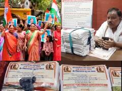 MP New Excise Policy: नई शराब नीति के खिलाफ इंदौर में सड़क पर कांग्रेस, CM शिवराज के लिए लिखी 81 किलो की चिट्ठी