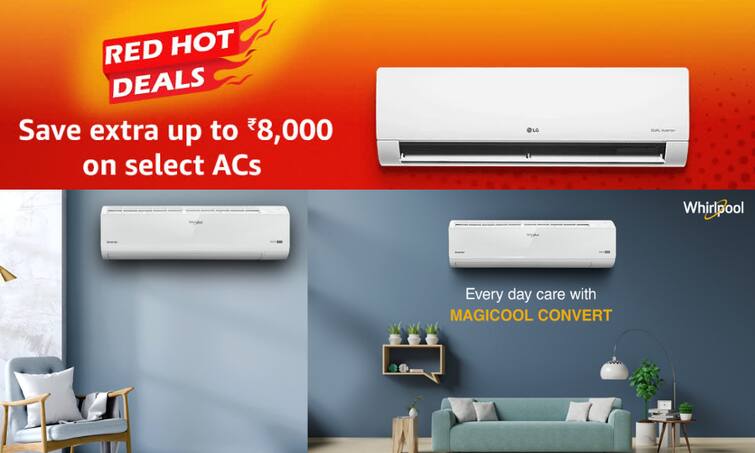 Whirlpool के 5 स्टार रेटिंग वाले AC पर आयी है Red Hot Deal! Best Brand Inverter Split AC Whirlpool 5 Star Rating Split AC On Amazon Whirlpool के 5 स्टार रेटिंग वाले AC पर आयी है Red Hot Deal!