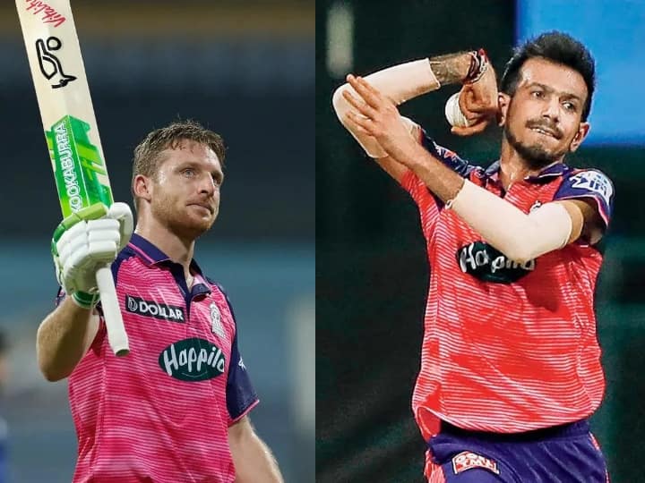 IPL history Chahal, Buttler become third duo win Orange Cap, Purple Cap from same franchise IPL 2022 : ஒரே அணிக்காக விளையாடி கேப்களை வசப்படுத்திய வீரர்கள்.. ஜோடி சேர்ந்த பட்லர் - சாஹல்