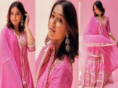 Ileana D'cruz Pics: पिंक शरारा सूट में गजब की खूबसूरत लग रही हैं इलियाना डिक्रूज, फोटोज देख फैंस ने भरी आहें