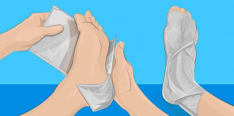 DIY Tips: Amazing Benefits Of Wrapping Aluminum Foil On Feet DIY Tips: ਪੈਰਾਂ 'ਤੇ ਐਲੂਮੀਨੀਅਮ ਫੁਆਇਲ ਲਪੇਟਣ ਦੇ ਹੈਰਾਨੀਜਨਕ ਫ਼ਾਇਦੇ