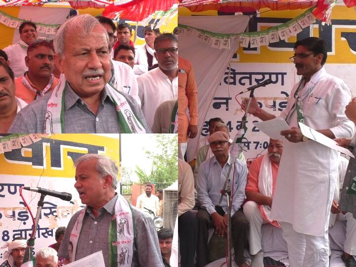 Bharatpur minister Subhash Garg reached the protest site says issue will be solved very soon ANN Bharatpur News: पट्टे की मांग पर धरना खत्म करवाने पहुंचे मंत्री सुभाष गर्ग, कहा- जल्द होगा समस्या का समाधान