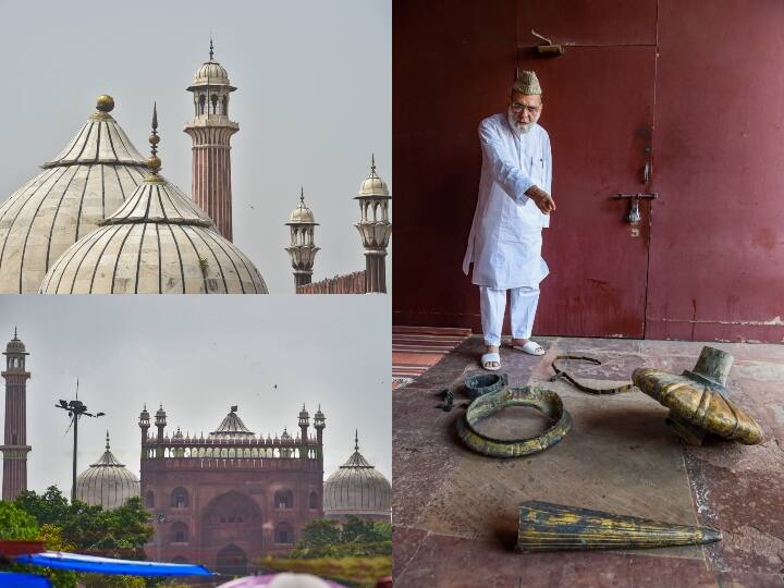 दिल्ली में सोमवार शाम आंधी के साथ भारी बारिश होने के कारण ऐतिहासिक जामा मस्जिद के गुंबद और अन्य हिस्सों को नुकसान पहुंचा. जामा मस्जिद के क्षतिग्रस्त गुंबद की तस्वीरें अब सामने आईं हैं. नीचे की स्लाइड में डालें एक नजर.