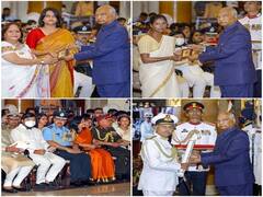 IN PICS: President Kovind Presents Gallantry Awards At Defence Investiture Ceremony-II