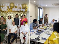 Krishna Bday Celebrations: ఫ్యామిలీతో లంచ్ అండ్ కేక్ కటింగ్ - సూపర్ స్టార్ కృష్ణ బ‌ర్త్‌డే సెలబ్రేషన్స్