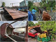 Delhi में तेज आंधी और बारिश ने मचाया कोहराम, 100 से ज्यादा उखड़े पेड, ट्रैफिक बूथ भी गिरे, दो की हुई मौत, रौंगटे खड़े कर देंगी तस्वीरें