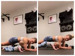 Watch: मां के साथ 5 महीने के बच्चे ने की एक्सरसाइज, हैरान कर देगा वीडियो