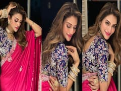 Nusrat Jahan Pics: नुसरत जहां ने पिंक साड़ी में दिखाए हुस्न दे जलवे, फोटोज देख आप भी खो बैठेंगे अपना दिल