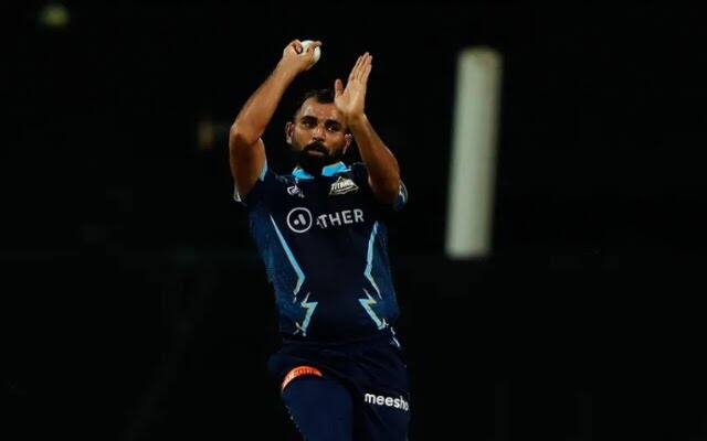GT pacer Mohammed Shami registered a unique record this season as he has become the 1st player in IPL history to play all games in a season without coming out to bat. (Pic Courtesy: BCCI / IPL)