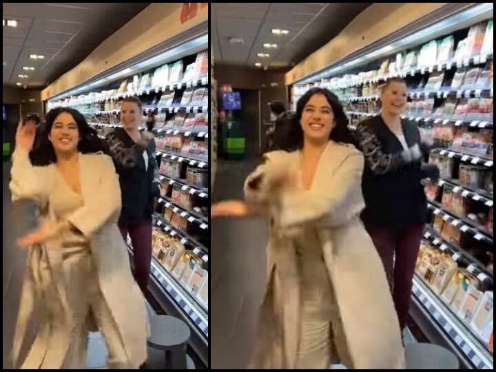 Janhvi Kapoor Dance: Jhanvi Kapoor dances fiercely on 'Nach Punjaban' in supermarket, video going viral Janhvi Kapoor Dance: सुपरमार्केट में जाह्नवी कपूर ने किया 'नाच पंजाबन' पर जमकर डांस, वायरल हो रही वीडियो