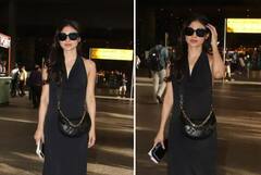 Mouni Roy: એરપોર્ટ પર ઓલ બ્લેક લુકમાં જોવા મળી મૌની રોય, આપ્યા ગ્લેમરસ પોઝ