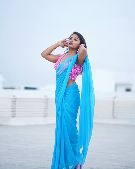Biggboss Harika: నీలిరంగు చీరలో బిగ్‌బాస్ చిన్నది హారిక