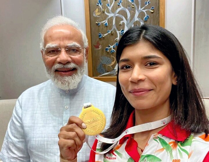 WATCH: PM Modi Interacts With Women Boxers Nikhat Zareen, Manisha Moun, Parveen Hooda