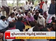 સુરેંદ્રનગરમાં નર્મદાના પાણી માટે ખેડૂતોએ માંડ્યો મોરચો