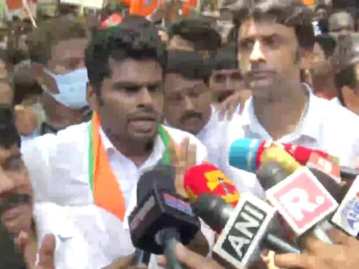 Fuel Prices Hike Row in Tamil Nadu 5000 Persons Including BJP State Chief K Annamalai Booked Fuel Price Hike: TN BJP Chief Annamalai Among Over 5,000 People Booked After Massive Protests By Party