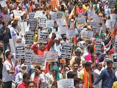 Delhi Water Crisis: दिल्ली में पानी को लेकर बीजेपी कार्यकर्ताओं का प्रदर्शन, सचिवालय का किया घेराव, देखें तस्वीरें