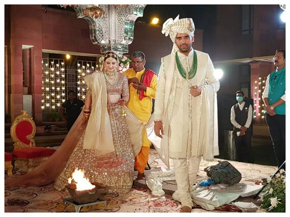 IN PICS | Indian Cricketer Deepak Chahar Ties Knot With Longtime Girlfriend Jaya Bhardwaj In Agra
