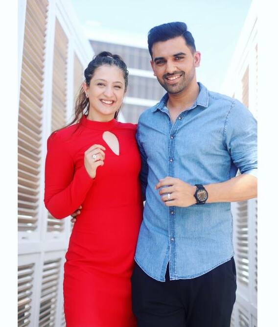 ਸੰਗੀਤ ਸੈਰੇਮਨੀ ਤੋਂ ਦੀਪਕ ਚਾਹਰ-ਜਯਾ ਭਾਰਦਵਾਜ ਦੀਆਂ ਤਸਵੀਰਾਂ