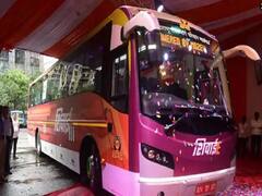 ST Electric Bus : आरामदायी प्रवासाची हमी, देते एसटीची 'शिवाई'; पाहा फोटो