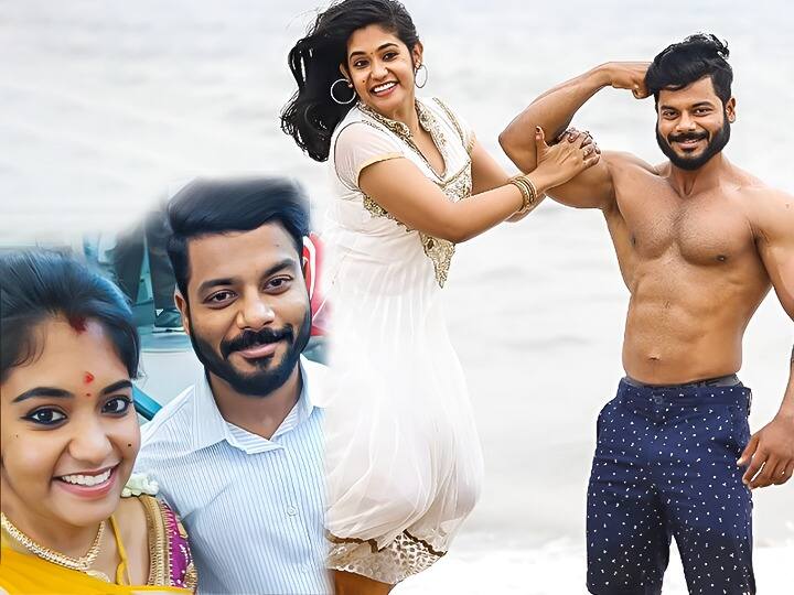 shruthi shanmugapriya and arvind shekhar making newly married couple goals Watch video : ”எனக்கு காரப்பொரி சாப்பிடணும் போலருக்கு” : இண்டர்நெட்டை தெறிக்கவிடும் கல்யாண பொண்ணு ஸ்ருதி..