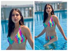 Sara Ali Khan Photo: बिकिनी पहने सारा अली खान ने एक बार फिर बढ़ाया इंटरनेट का पारा, पूल में दिए बेहद कातिलाना पोज
