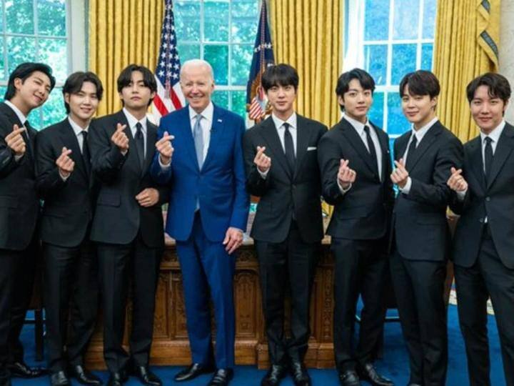 K Pop star group BTS meet US President Joe Biden at the White house and discuss about anti-asian hate crimes BTS At White House: जो बाइडेन से मिला BTS ग्रुप, इस मुद्दे को लेकर हुई खास चर्चा