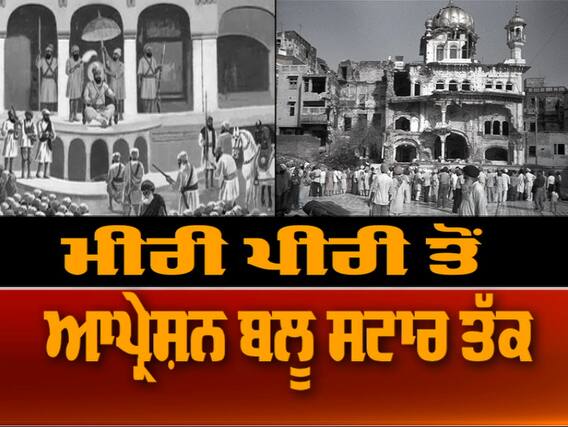 ਸ੍ਰੀ ਅਕਾਲ ਤਖ਼ਤ - ਮੀਰੀ ਪੀਰੀ ਤੋ ਆਪ੍ਰੇਸ਼ਨ ਬਲੂ ਸਟਾਰ ਤੱਕ