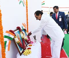 In Pics: తెలంగాణ అవతరణ వేడుకల్లో సీఎం కేసీఆర్ - అమరవీరులకు నివాళులు, జాతీయ జెండా ఆవిష్కరణ