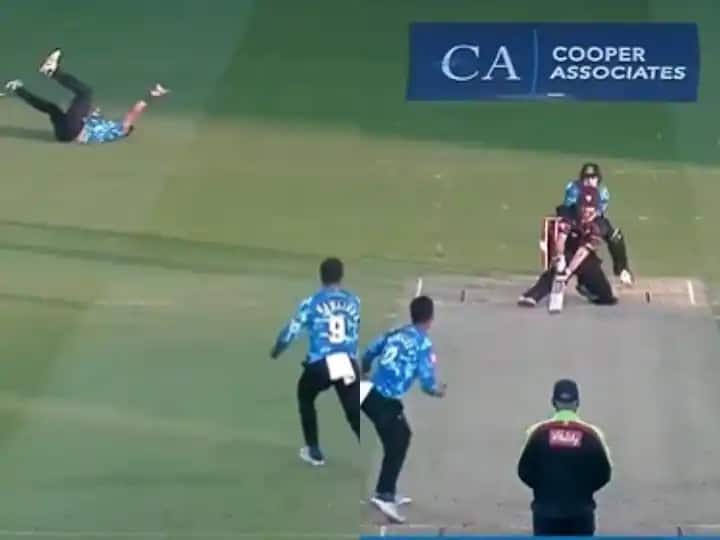 Somerset vs Sussex, T20 Blast 2022: Mumbai Indians Share Tymal Mills Super Man Catch Tymal Mills: कौतुक तर होणारचं! टायमल मिल्सचा अफलातून झेल, लगेच मुंबई इंडियन्सचं ट्वीट