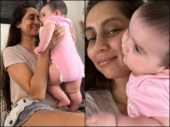 Anusha Dandekar share a post as she called herself mother क्या Anusha Dandekar बन गई हैं मां! बेबी संग तस्वीरें शेयर कर खुद को कहा 'मम्मी'