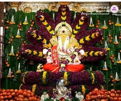 Dagdusheth Ganpati Temple: 'दगडूशेठ' गणपती मंदिराला शेषनागाच्या प्रतिकृतींची आकर्षक पुष्पसजावट