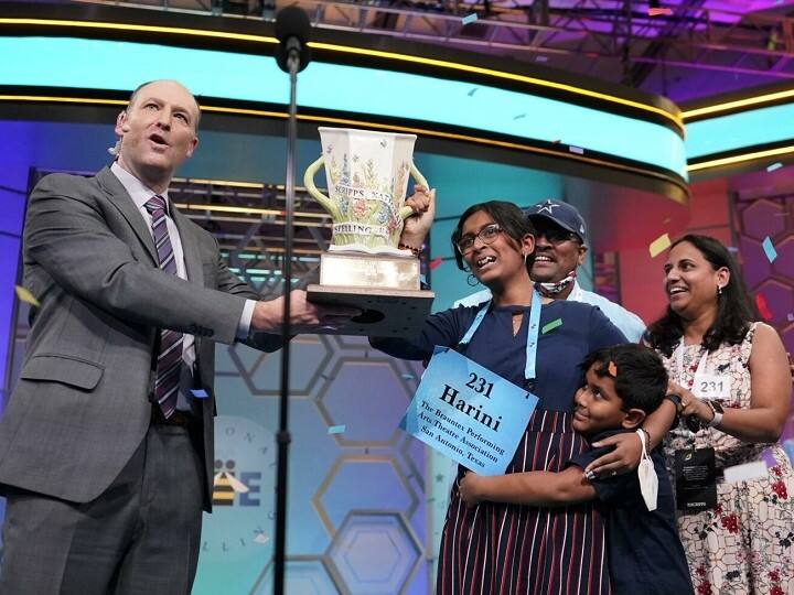Harini Logan wins 2022 Scripps National Spelling Bee prize money Spelling Bee 2022: भारतीय मूल की हरिनी बनी 'स्पेलिंग बी' चैंपियन, इनाम में मिली इतनी राशि