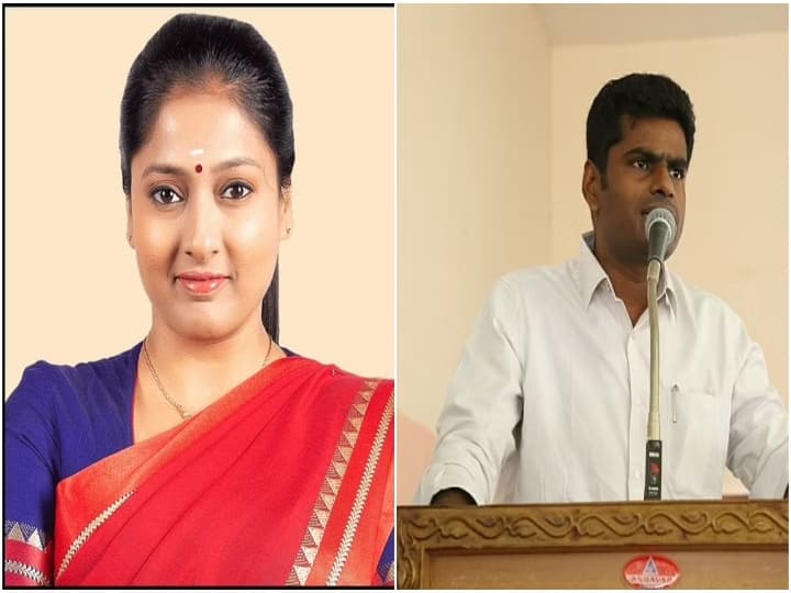 bjp cadre and actress gayatri raguram wishesh tn bjp leader annamalai Annamalai: வருங்கால பிரதமர்.! வருங்கால முதல்வர்.!  அண்ணாமலையை அடுக்கடுக்காக வாழ்த்திய காயத்ரி ரகுராம்.!