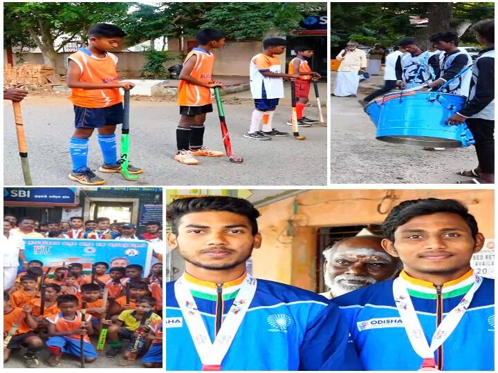 Special welcome to the Tamil Nadu team players who played well in the Asian Cup Hockey ஆசிய கோப்பை  ஹாக்கியில் மாஸ் காட்டிய தமிழர்கள்! சொந்த ஊரில் உற்சாக வரவேற்பு!!