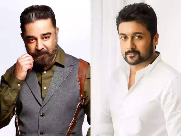 Actor suriya sivakumar tweet about vikram movie to Kamalhaasan Surya Tweet to Kamalhaasan : 