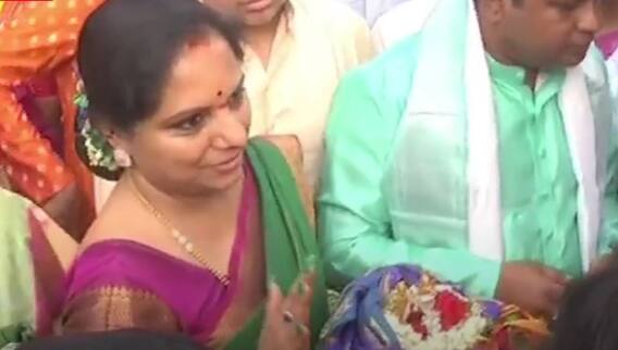 MLC Kavita CH Kondur Temple : వైభవంగా లక్ష్మీనరసింహస్వామి ఆలయ పున: ప్రారంభం | ABP Desam