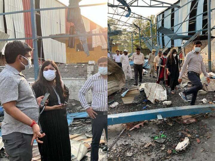 Hapur Factory Blast: दोस्त के लिए लेने गया था खाना, लौटा तो खून से लथपथ मिली लाश, जिंदा बचे मजदूर की आंखों-देखी Hapur Factory Blast License to manufacture electronics but were making firecrackers ann Hapur Factory Blast: दोस्त के लिए लेने गया था खाना, लौटा तो खून से लथपथ मिली लाश, जिंदा बचे मजदूर की आंखों-देखी